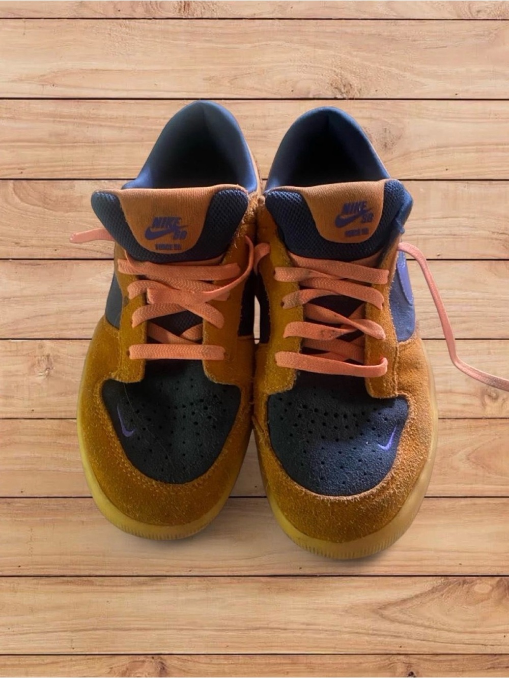 Nike SB force skate dunk shoes monarch and Violet size 8 Men's